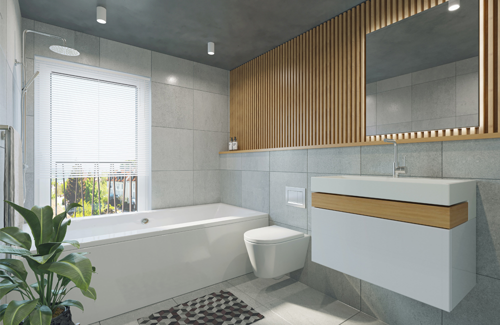 Bei einer Badsanierung wird ein Badezimmer teilweise oder komplett saniert