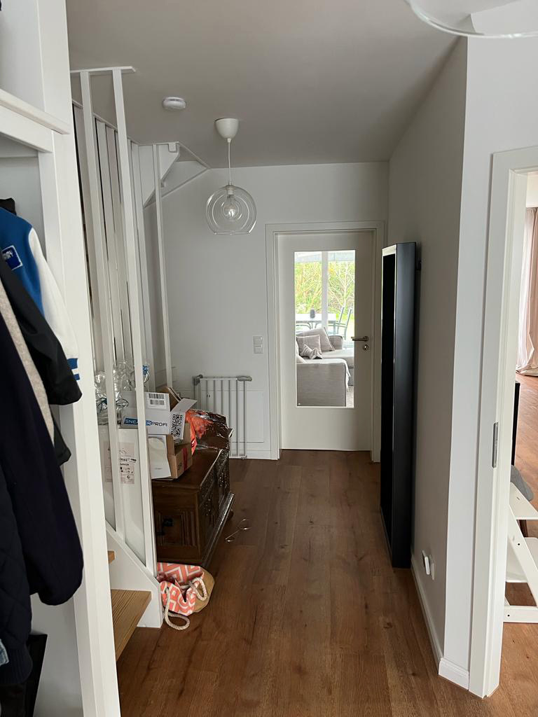 Der neue Flur nach der Sanierung