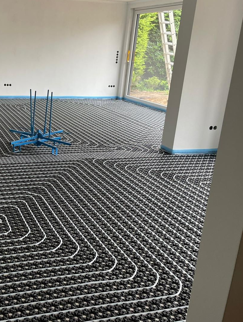 Verlegung Fussbodenheizung